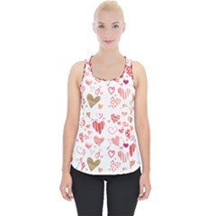 Beautiful Hearts Pattern Cute Cakes Valentine Piece Up Tank Top by designsbymallika