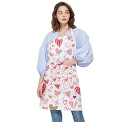 Beautiful Hearts Pattern Cute Cakes Valentine Pocket Apron