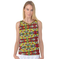 Leaves Pattern Women s Basketball Tank Top by ExtraAwesomeSauce