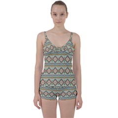 Native American Pattern Tie Front Two Piece Tankini by ExtraGoodSauce