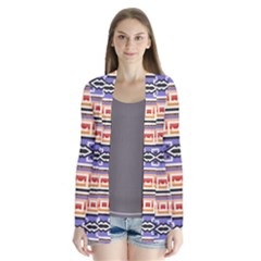 Native American Pattern Drape Collar Cardigan by ExtraGoodSauce