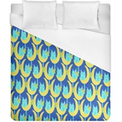 Catmoon Duvet Cover (california King Size) by Sparkle