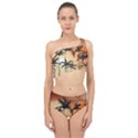 Sunset Palm Trees Beach Summer Spliced Up Two Piece Swimsuit View1