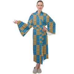 Tartan Pattern Maxi Velour Kimono by ExtraAwesomeSauce