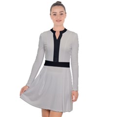 Abalone Grey Long Sleeve Panel Dress by FashionBoulevard