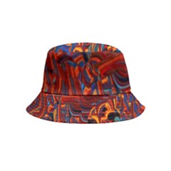 Phoenix In The Rain Abstract Pattern Bucket Hat (kids) by CrypticFragmentsDesign