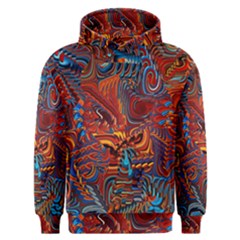 Phoenix Rising Colorful Abstract Art Men s Overhead Hoodie by CrypticFragmentsDesign