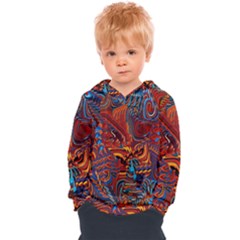 Phoenix Rising Colorful Abstract Art Kids  Overhead Hoodie by CrypticFragmentsDesign