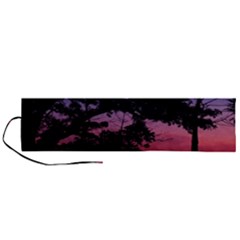 Sunset Landscape High Contrast Photo Roll Up Canvas Pencil Holder (l) by dflcprintsclothing