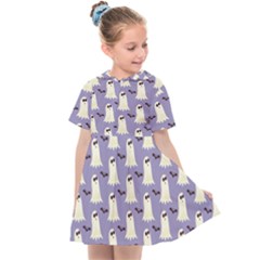 Halloween Ghost Bat Kids  Sailor Dress by Dutashop