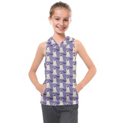 Halloween Ghost Bat Kids  Sleeveless Hoodie