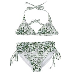 Green Leaves Kids  Classic Bikini Set by Eskimos