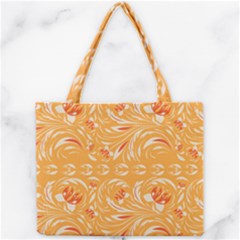 Orange Pattern Mini Tote Bag by Eskimos