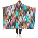 Abstract Triangle Tree Wearable Blanket View2