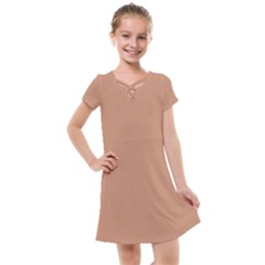 Antique Brass Kids  Cross Web Dress by FabChoice