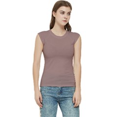 Burnished Brown Women s Raglan Cap Sleeve Tee by FabChoice