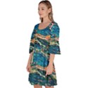 Oceanic Mircoscope  Velour Kimono Dress View2