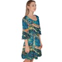 Oceanic Mircoscope  Velour Kimono Dress View3