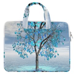 Crystal Blue Tree Macbook Pro Double Pocket Laptop Bag (large) by icarusismartdesigns