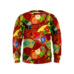 Floral Abstract Kids  Sweatshirt by icarusismartdesigns