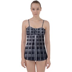 Urban Environment Babydoll Tankini Set