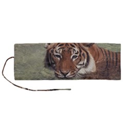 Swimming Tiger Roll Up Canvas Pencil Holder (m) by ExtraGoodSauce