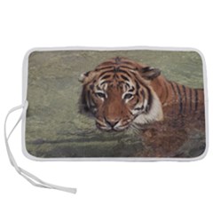 Swimming Tiger Pen Storage Case (l) by ExtraGoodSauce