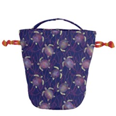 Turtles  Drawstring Bucket Bag by SychEva