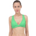 Algae Green Classic Banded Bikini Top View1