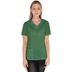 Amazon Green Women s V-neck Scrub Top by FabChoice