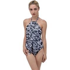 Camouflage Bw Go With The Flow One Piece Swimsuit by JustToWear