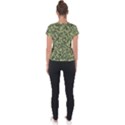 Camouflage Green Short Sleeve Sports Top  View2