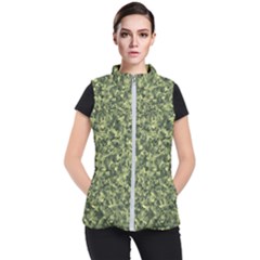 Camouflage Green Women s Puffer Vest by JustToWear