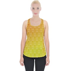 Orange Triangles Piece Up Tank Top by JustToWear