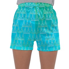 Blue Triangles Sleepwear Shorts by JustToWear