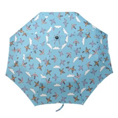 Birds In The Sky Folding Umbrellas by SychEva