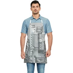 Aerial View Montevideo Uruguay Kitchen Apron by dflcprintsclothing