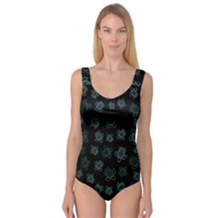 Blue Turtles On Black Princess Tank Leotard  by contemporary