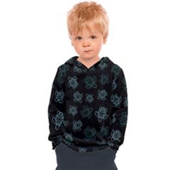 Blue Turtles On Black Kids  Overhead Hoodie by contemporary