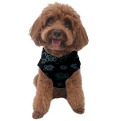 Blue Turtles On Black Dog Sweater by contemporary