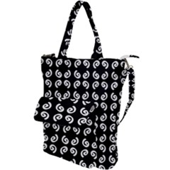 Abstrait Spirale Blanc/noir Shoulder Tote Bag by kcreatif