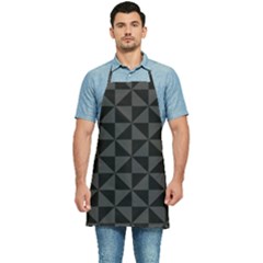 Abstraittrianglesnoir Kitchen Apron by kcreatif