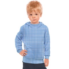 Blue Knitted Pattern Kids  Hooded Pullover by goljakoff