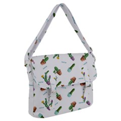 Cacti In Pots Buckle Messenger Bag by SychEva