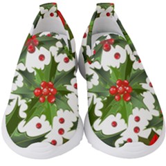 Christmas Berry Kids  Slip On Sneakers by goljakoff