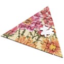 Flowers Wooden Puzzle Triangle View2