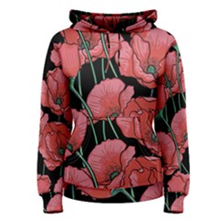 Poppy Flowers Women s Pullover Hoodie by goljakoff