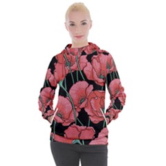 Poppy Flowers Women s Hooded Pullover by goljakoff