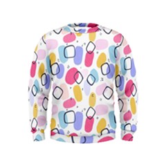 Watercolor Circles  Abstract Watercolor Kids  Sweatshirt by SychEva