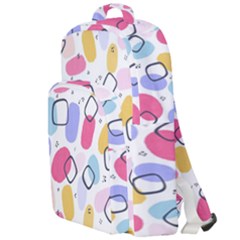 Watercolor Circles  Abstract Watercolor Double Compartment Backpack by SychEva